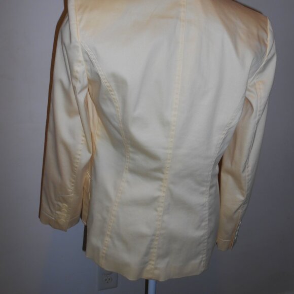 Women's Size 4 Butter Yellow Worthington Suit Jacket and Pants - Picture 3 of 7